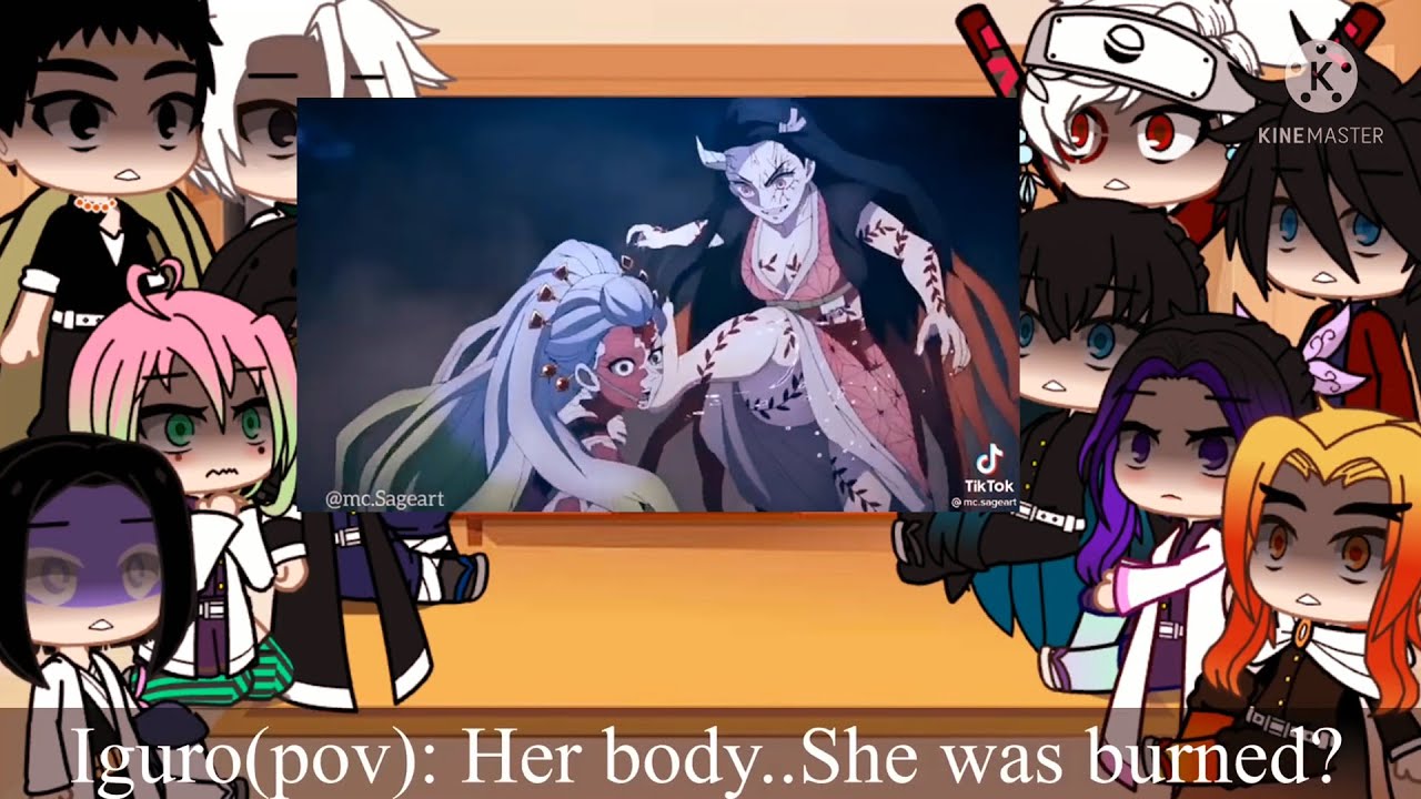 ✨ Hashiras react to Tanjiro, Nezuko vs Daki ✨ || Demon Slayer || Gacha Club || Manga Spoilers