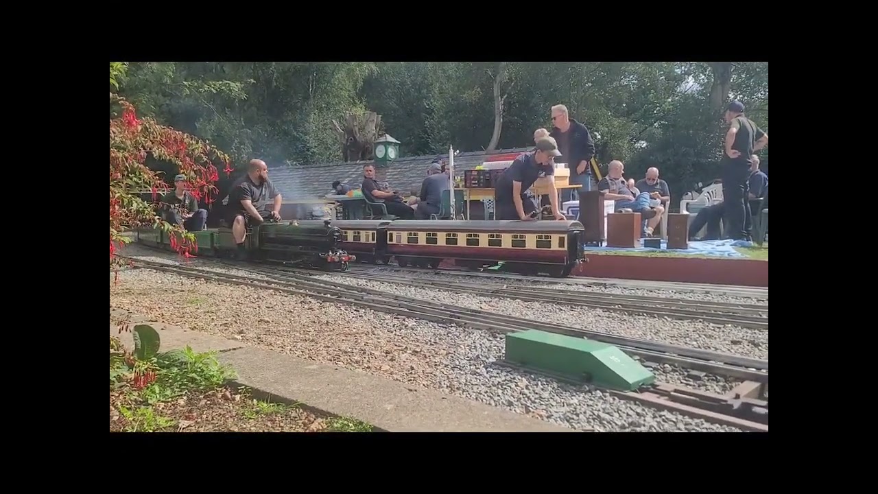 Great Cockcrow Railway collage.  7¼ inch gauge steam locomotives.  Gala day 6 9 25
