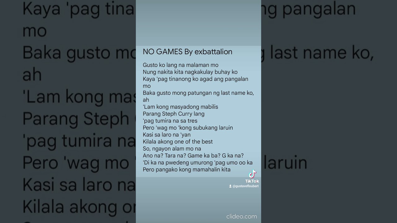 No games by ex battalion (vocals only) 