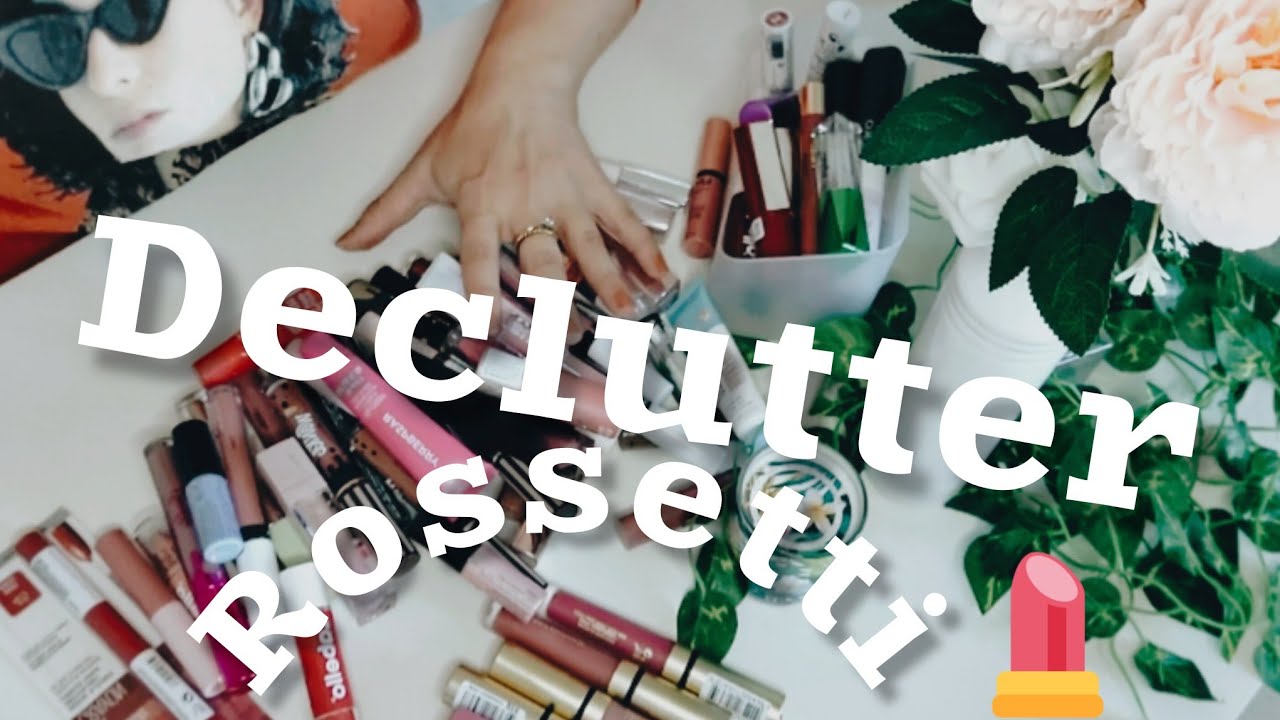 DECLUTTER ESTREMO DI TUTTI I MIEI ROSSETTI #makeup #declutter #italy #2023