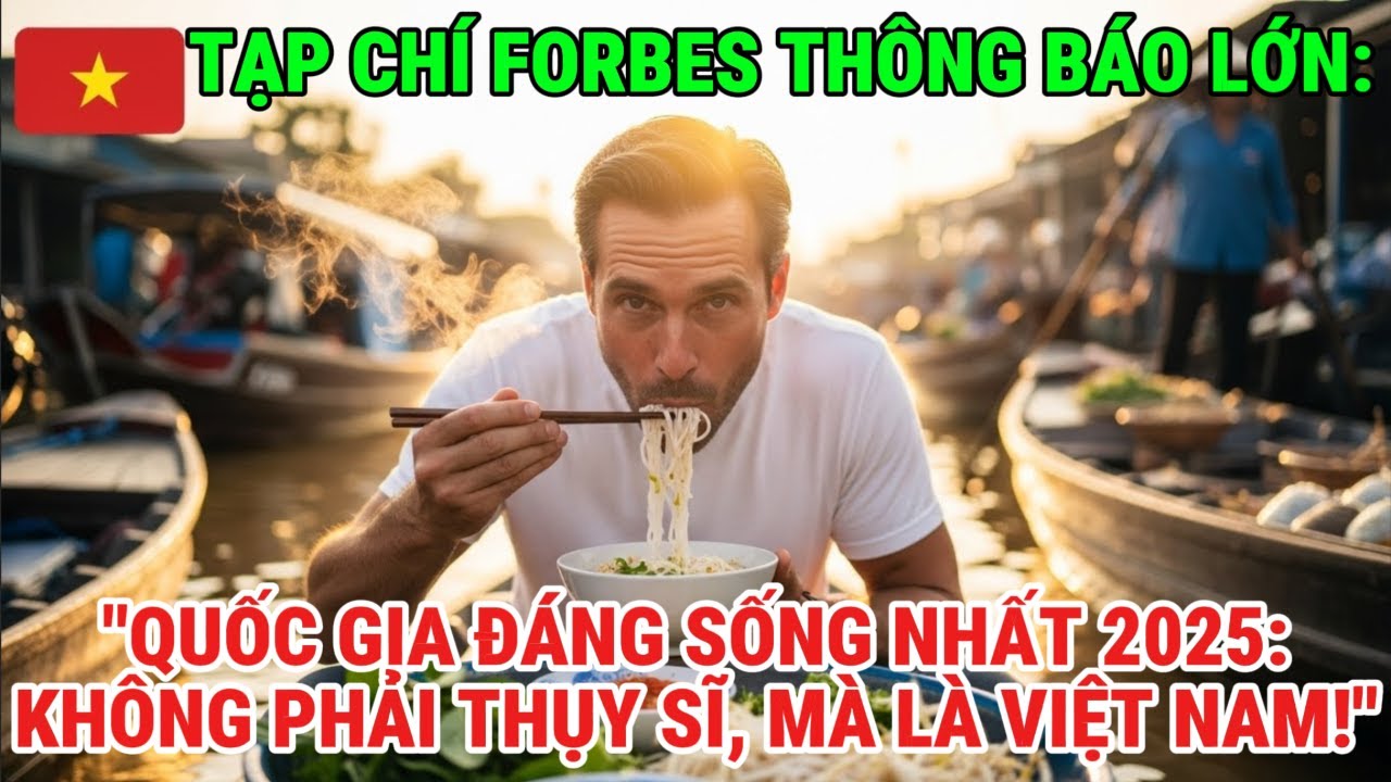 Forbes công bố: Quốc gia đáng sống nhất 2025 không phải Thụy Sĩ mà là Việt Nam theo Forbes!!!