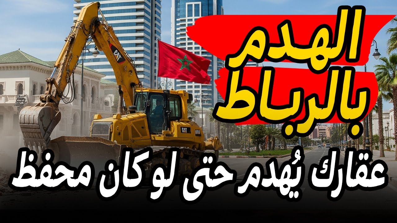 جرافات الهدم تجتاح الرباط 🚨 عقارك قد يهدم حتى لو كان محفظ و قديم