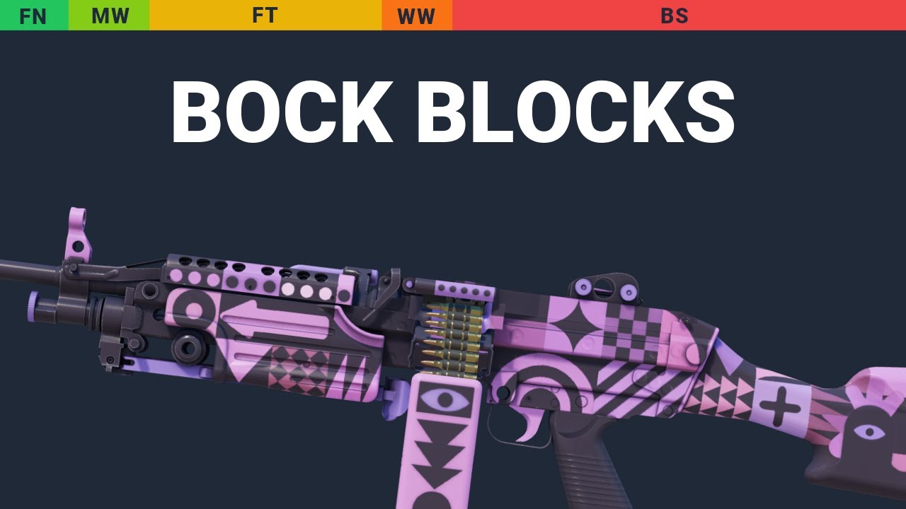 M249 Bock Blocks - Skin Float And Wear Preview