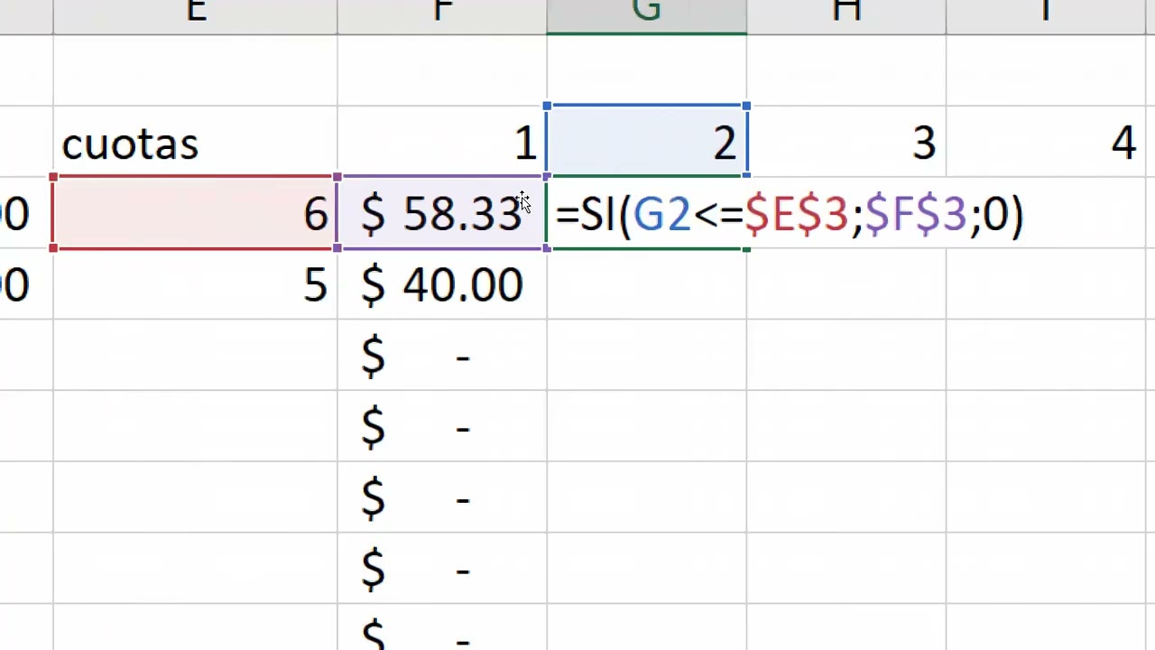 Soporte Virtual - Excel Funcion SI
