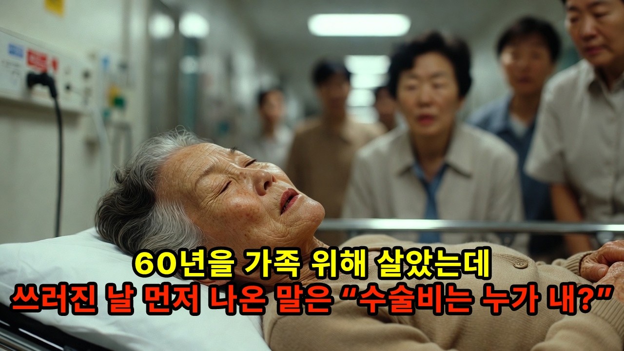 60년 동안 가족을 떠받치던 어머니가 쓰러졌을 때, 그날 가장 먼저 오간 말 | 시니어 사연