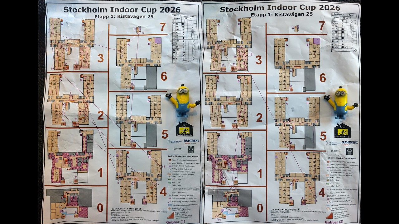 Stockholm Indoor Cup 2026, Indoor Orienteering Day 1 Kistavagen 25, Kista 7 February 2026