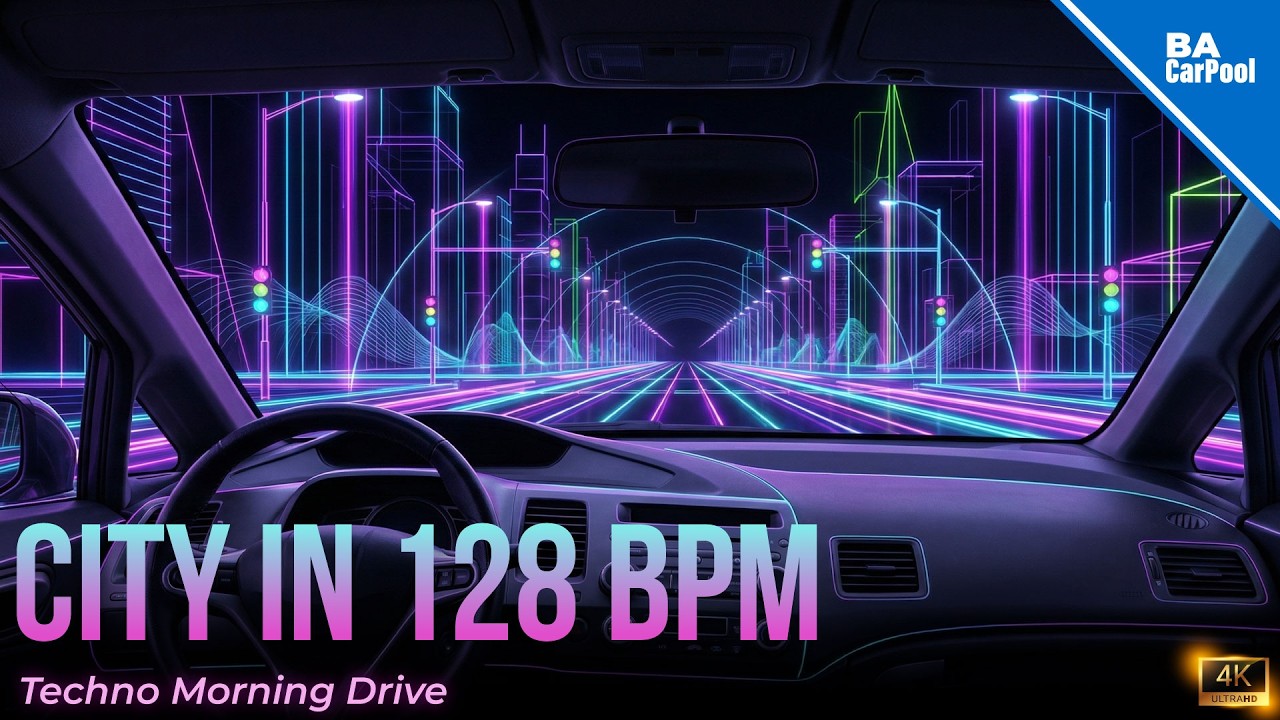 La ciudad a 128 BPM | Morning Techno Drive 4K