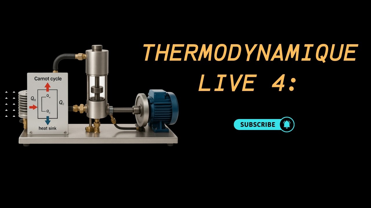 thermodynamique 1 live 4 : transformation adiabatique / les lois de Laplace /exercices corrigés