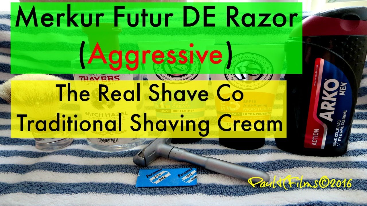 Merkur Futur  - The Real Shave Co  - Traditional Shaving Cream