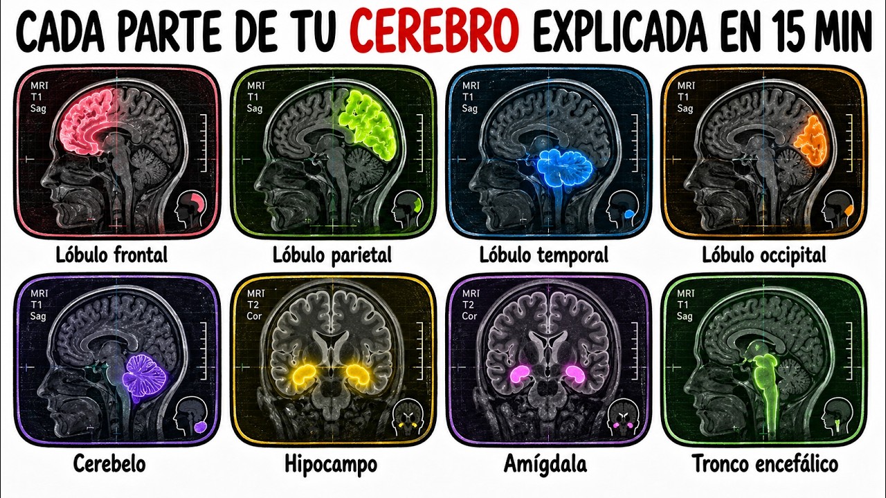 Cada Parte de Tu Cerebro Explicada en menos de 15 Minutos