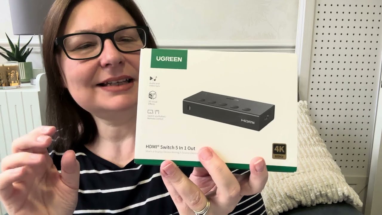 UGREEN HDMI Switch 5 in 1 Out, HDMI Splitter  Review & Unboxing - 🔗Link In Bio #ad