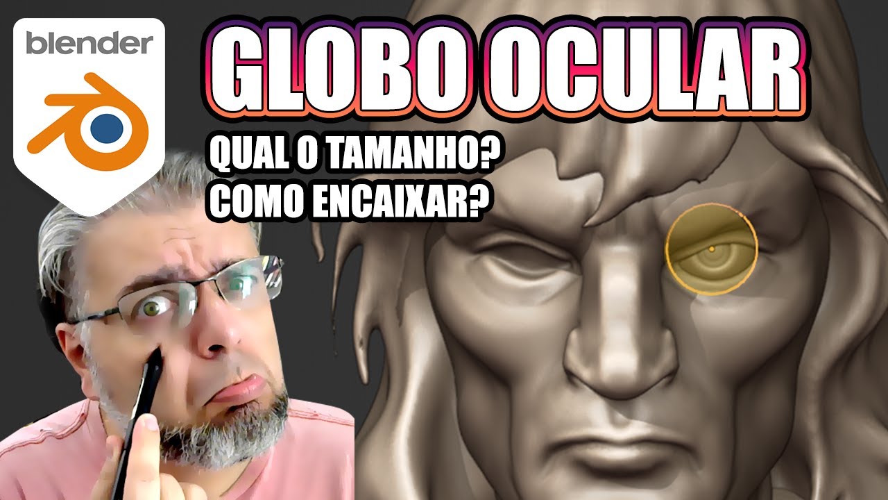 Blender 3d: Como encaixar os Olhos no personagem?