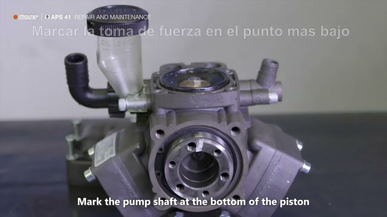 Cambio de diafragmas de aceite de una bomba COMET APS-41