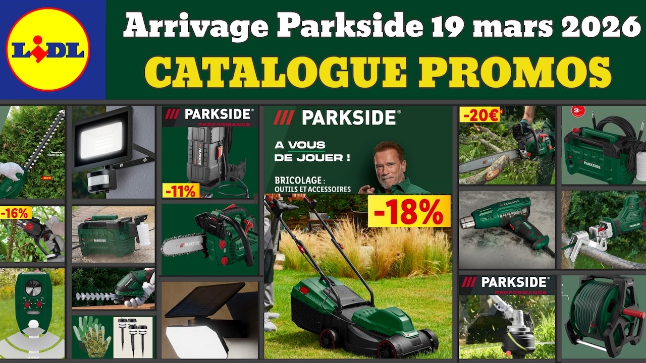 catalogue LIDL parkside du 19 mars 2026 ✅ Arrivage bricolage parkside 🔥 Promos deals soldes
