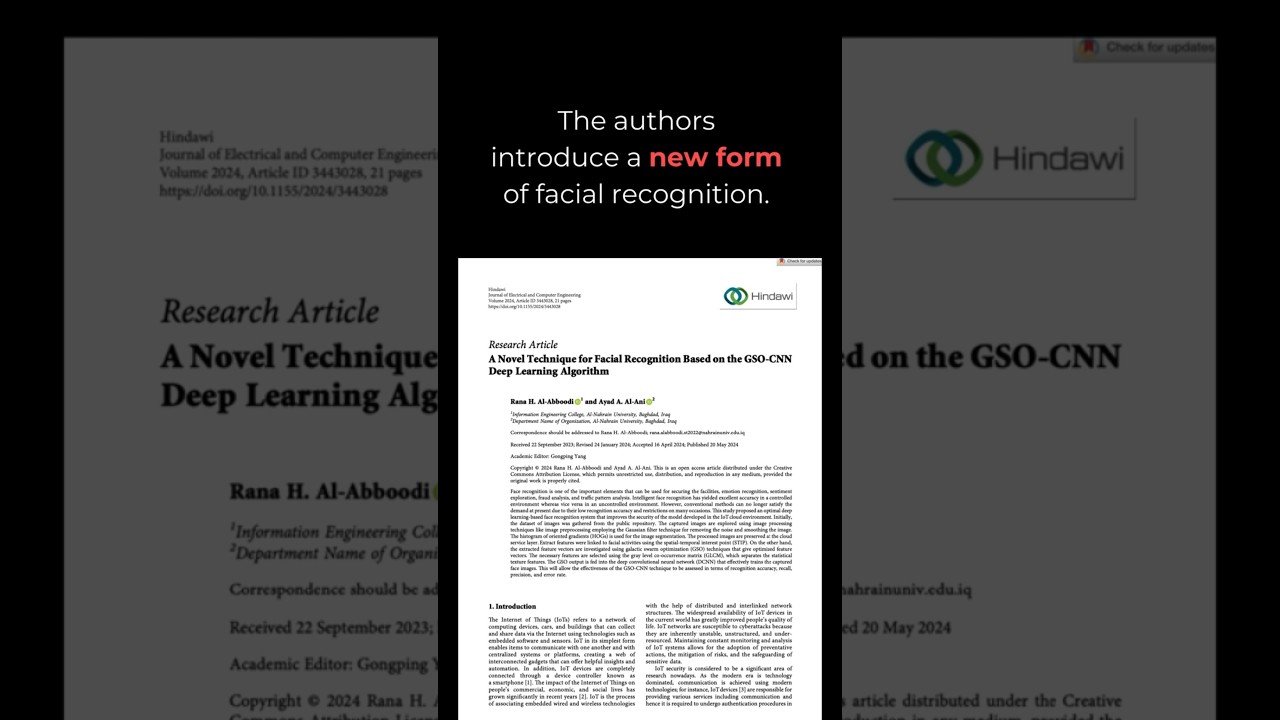A Novel Technique for Facial Recognition Based on the GSO-CNN Deep Learning Algorithm
