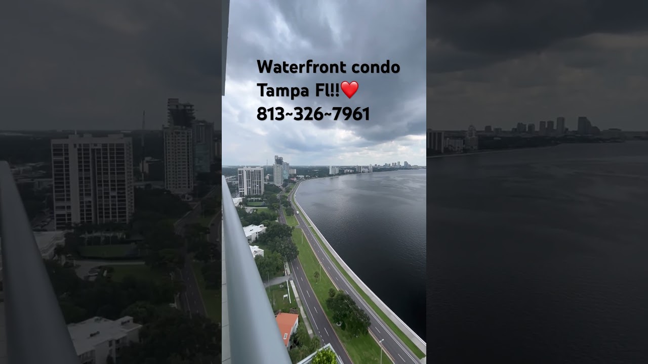 Waterfront condos in Tampa Bay! #realestate #waterfrontrealestate #condo #tampa #tamparealtor