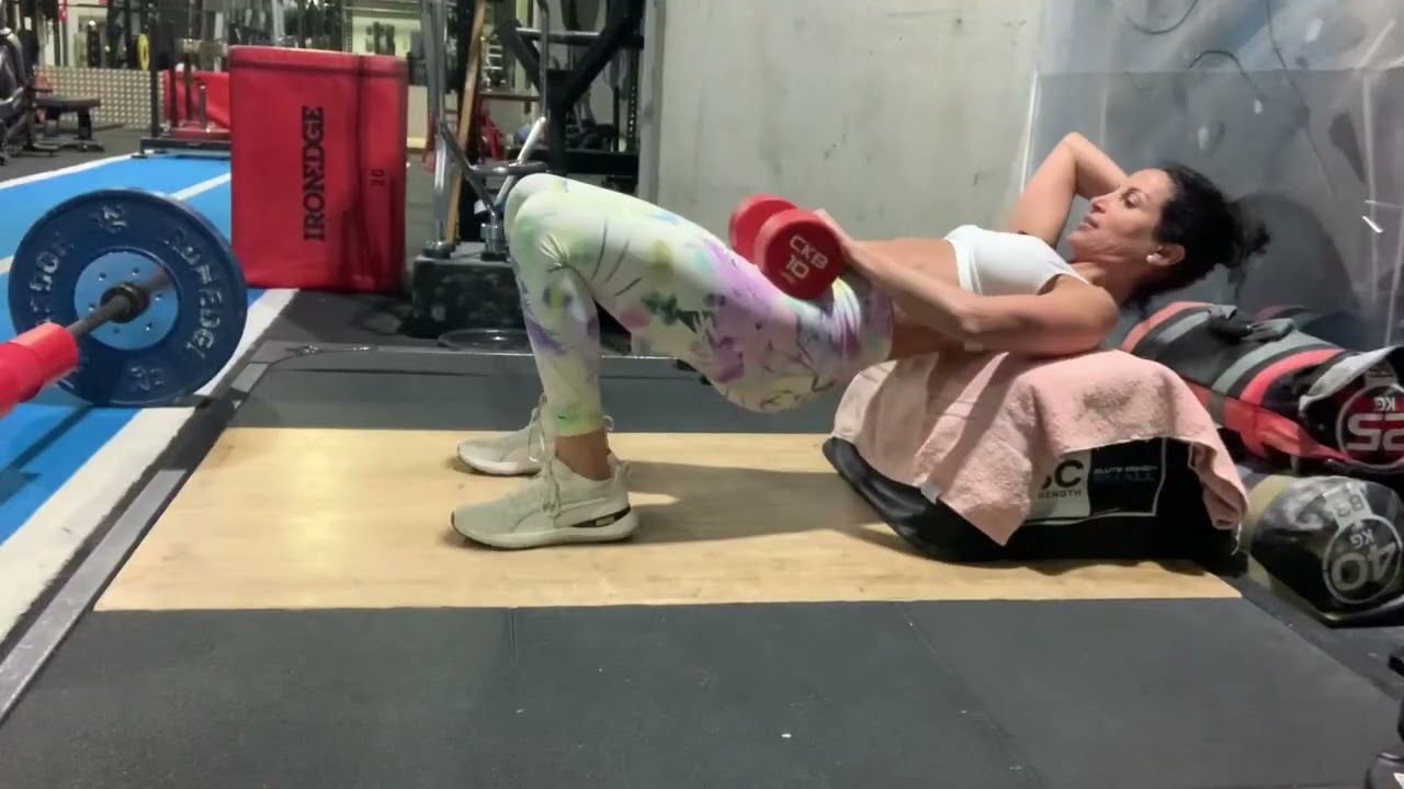 (Stage 2) Dumbbell Hip Thrust Tutorial