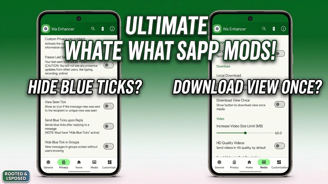The Most POWERFUL WhatsApp Mod? 🤯 WaEnhancer LSposed Module
