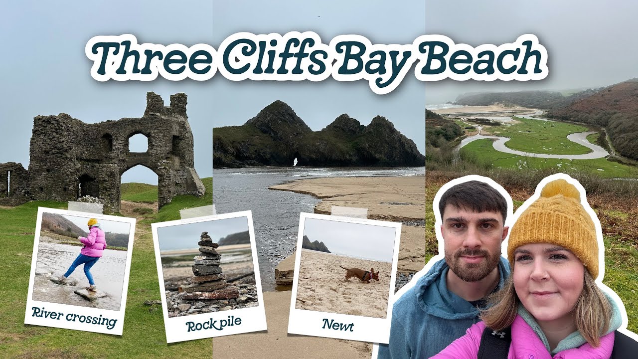 Three Cliffs Bay Beach Swansea Wales Walk | South Wales, Gower Peninsula, Wales Coastal Path