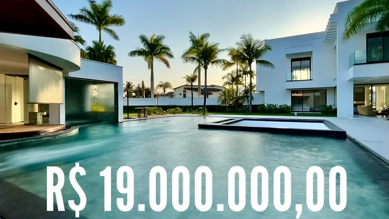 MANSÃO NOVA À VENDA NO CONDOMÍNIO JARDIM ACAPULCO em GUARUJÁ com 8 SUÍTES por R$ 19 MILHÕES