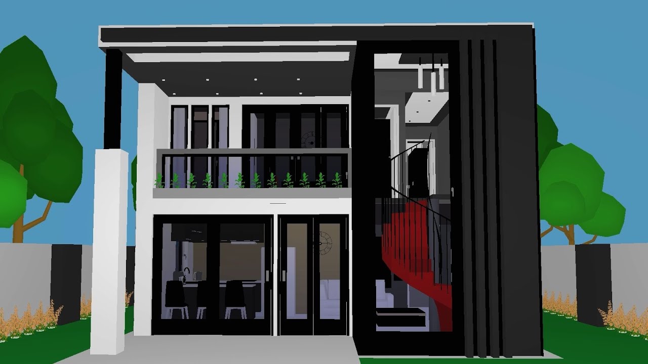Floor Plan Creator || 7x10m Double Storey Modern House