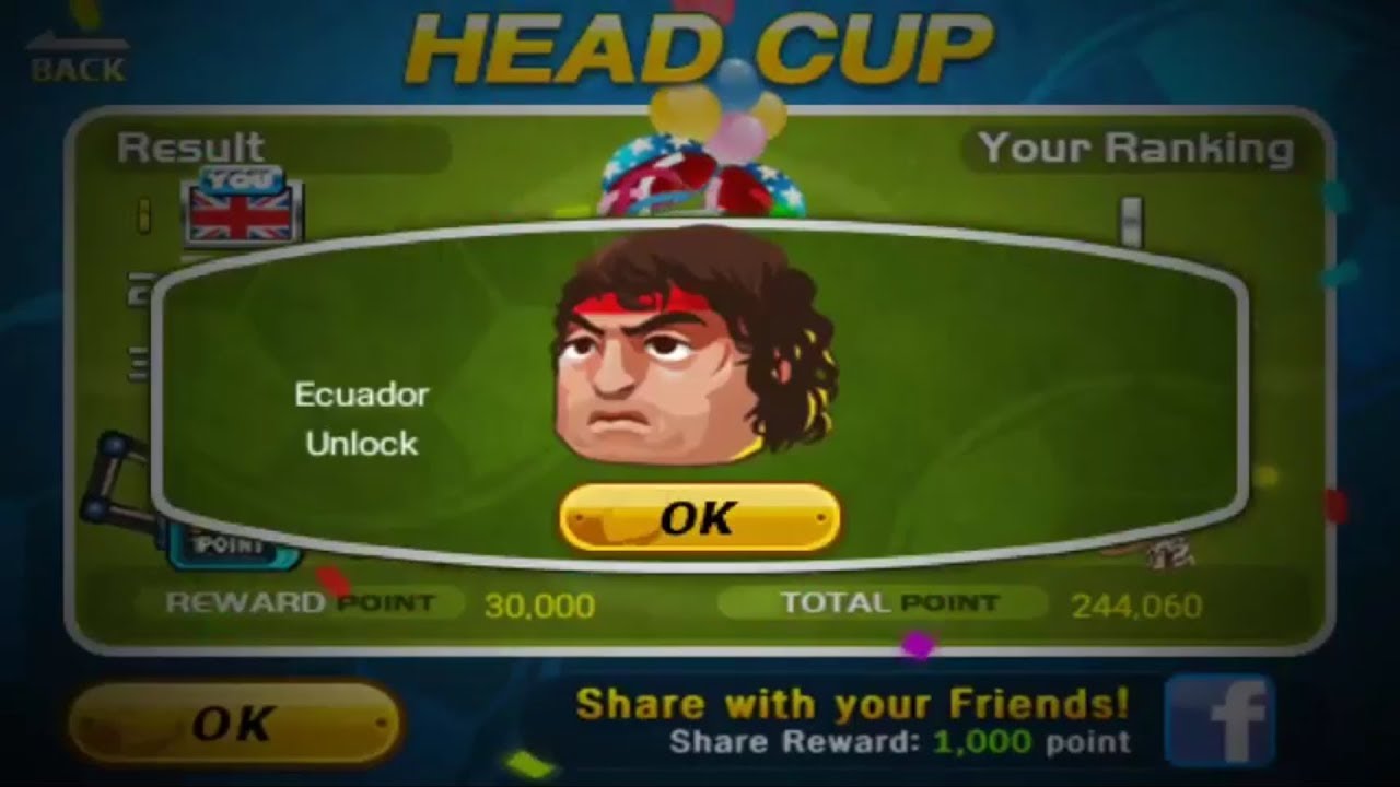 consiguiendo personajes-|como desbloquear al personaje de ecuador|-HEAD SOCCER