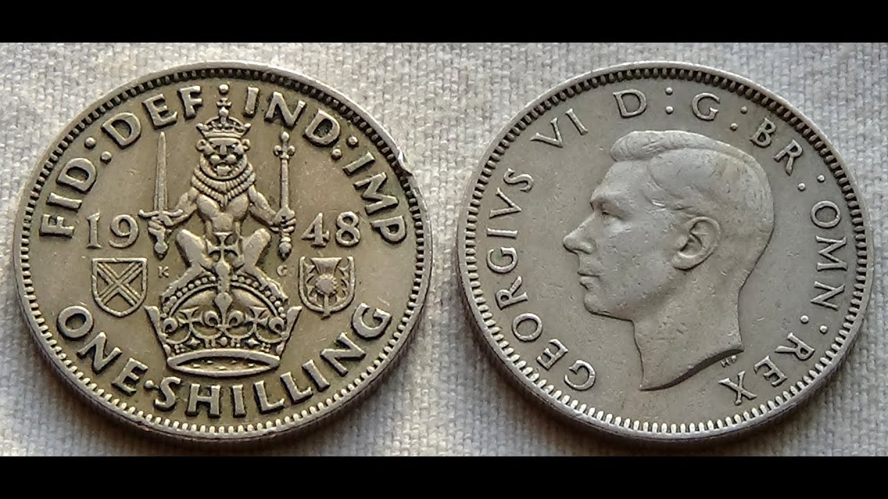 1 Shilling (George VI Scottish crest; with 'INDIMP') 1948 - UNITED KINGDOM