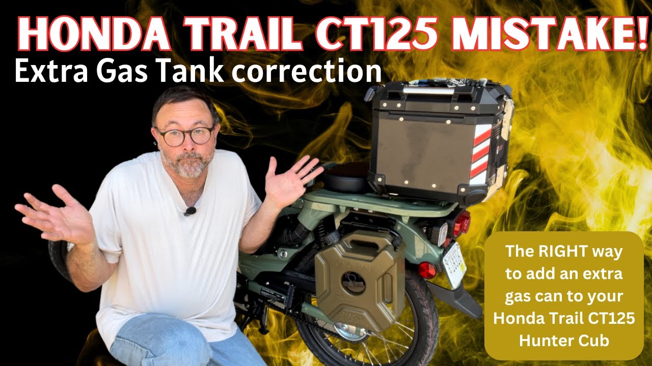 Дополнительный бензобак Honda Trail 125 CT125 — ОШИБКА! Как установить дополнительный бак на ваш ...