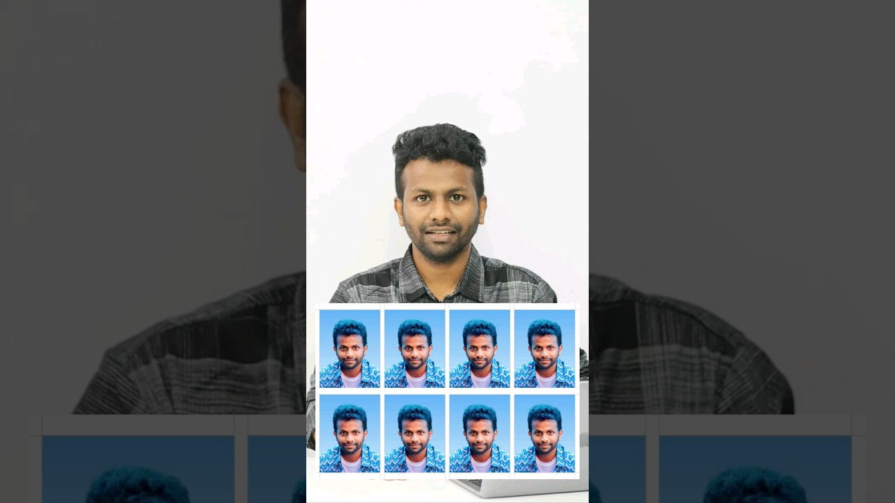Passport Size Photo In 5Min 💥 #passportsizephoto #techintelugu #trendingtech