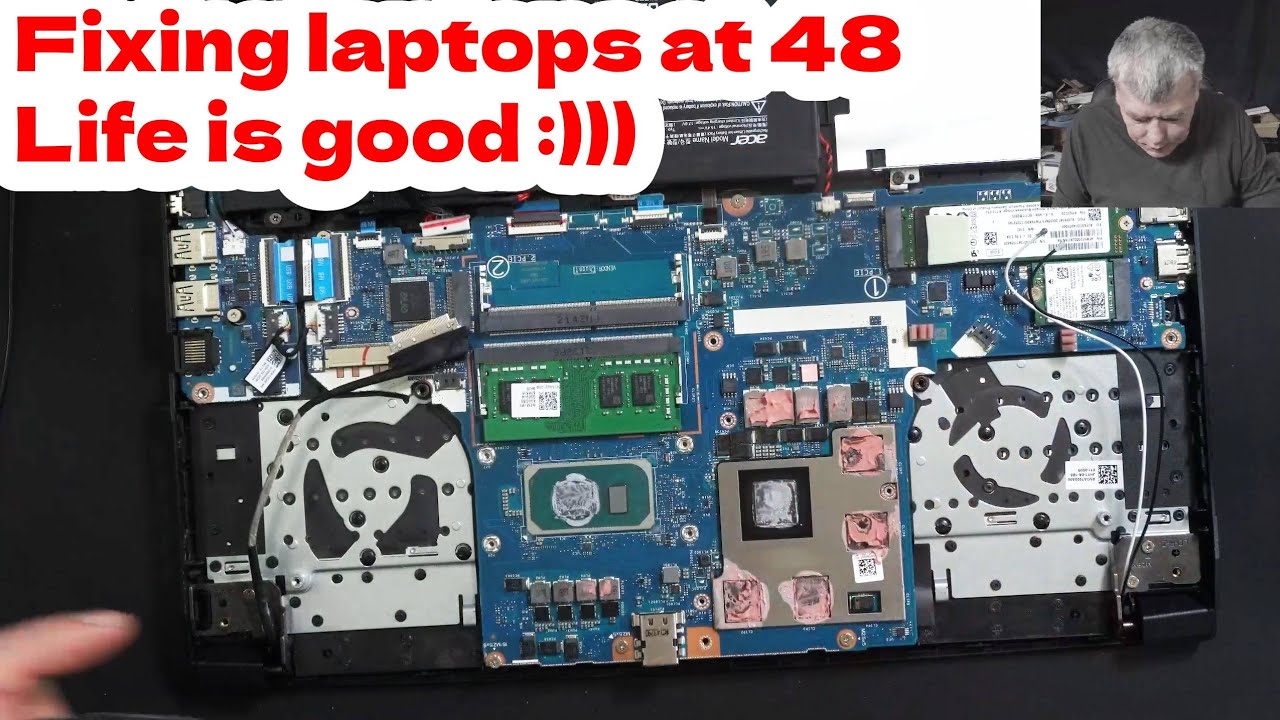 Acer Nitro 5, неисправный, закороченная основная шина питания, как обычно, но этому покупателю по...