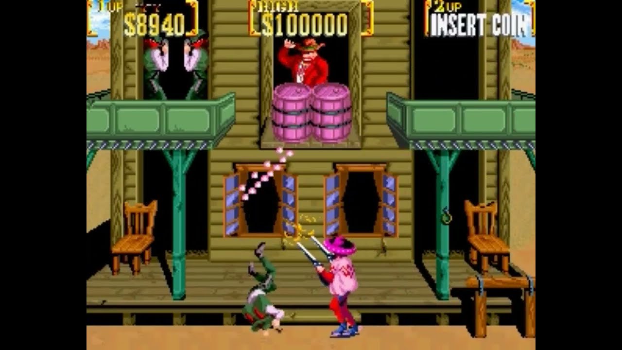 Sunset Riders (Arcade) Simon Greedwell Boss Battle