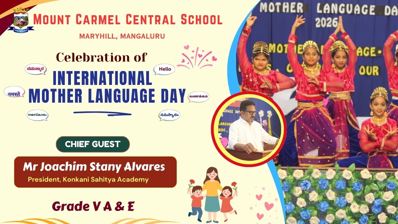 Mount Carmel Central School celebrates Mother Language Day  2026 by Grade V A & E