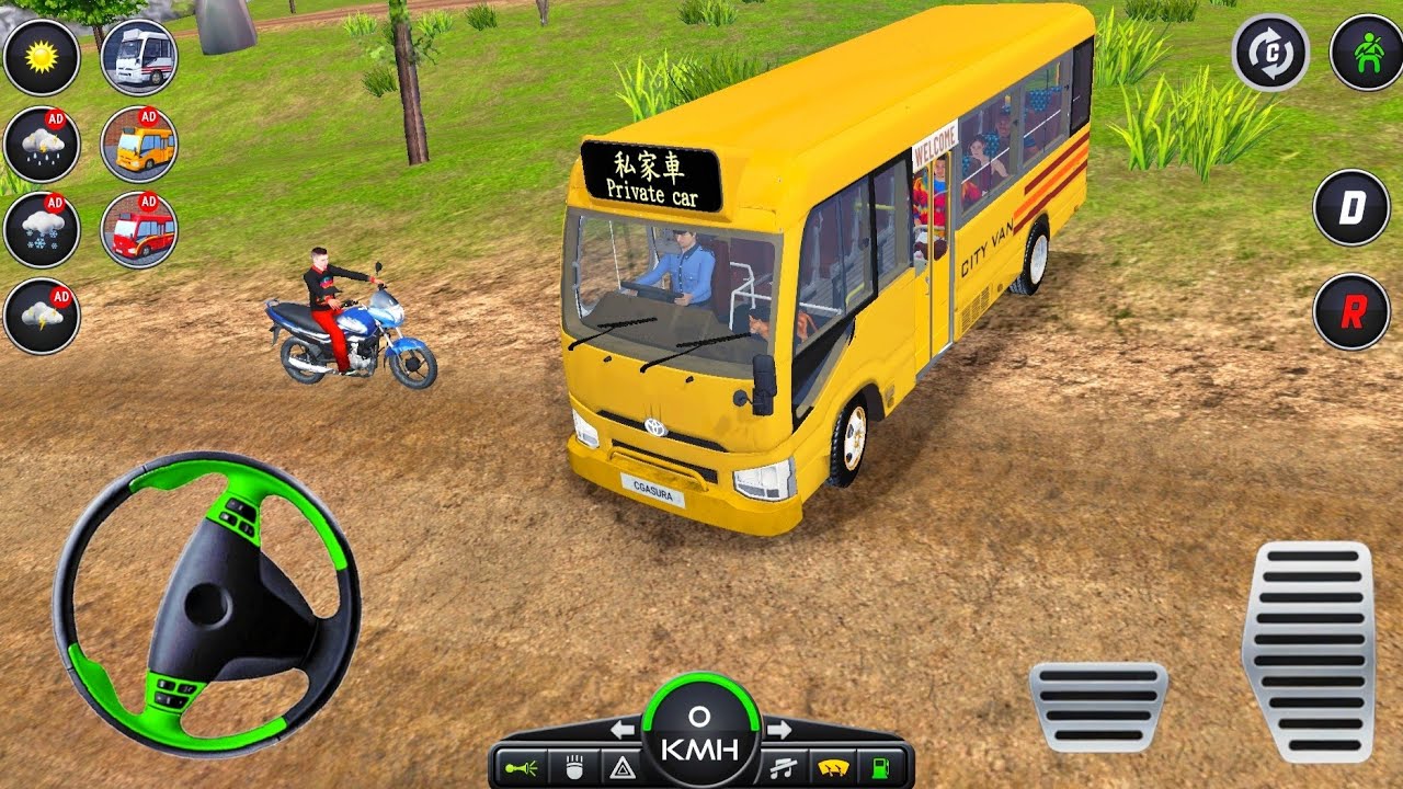 Van Driving Simulator Games 2026 - Mini Coach Bus Realistic Offroad Driving - Android GamePlay