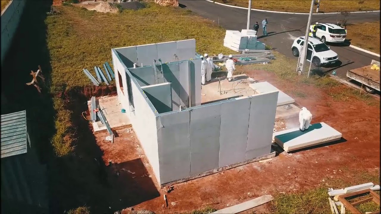 Sistema construtivo SIP+MOG com isolamento térmico em poliestireno extrudado - XPS BuildSpuma®