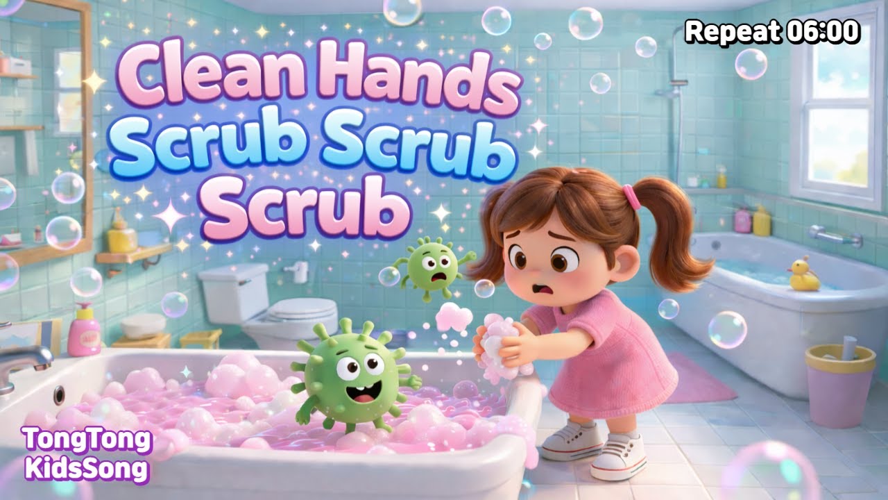 Clean Hands Song 🧼✨ | Hand Washing Song for Kids | Educational Children's Music