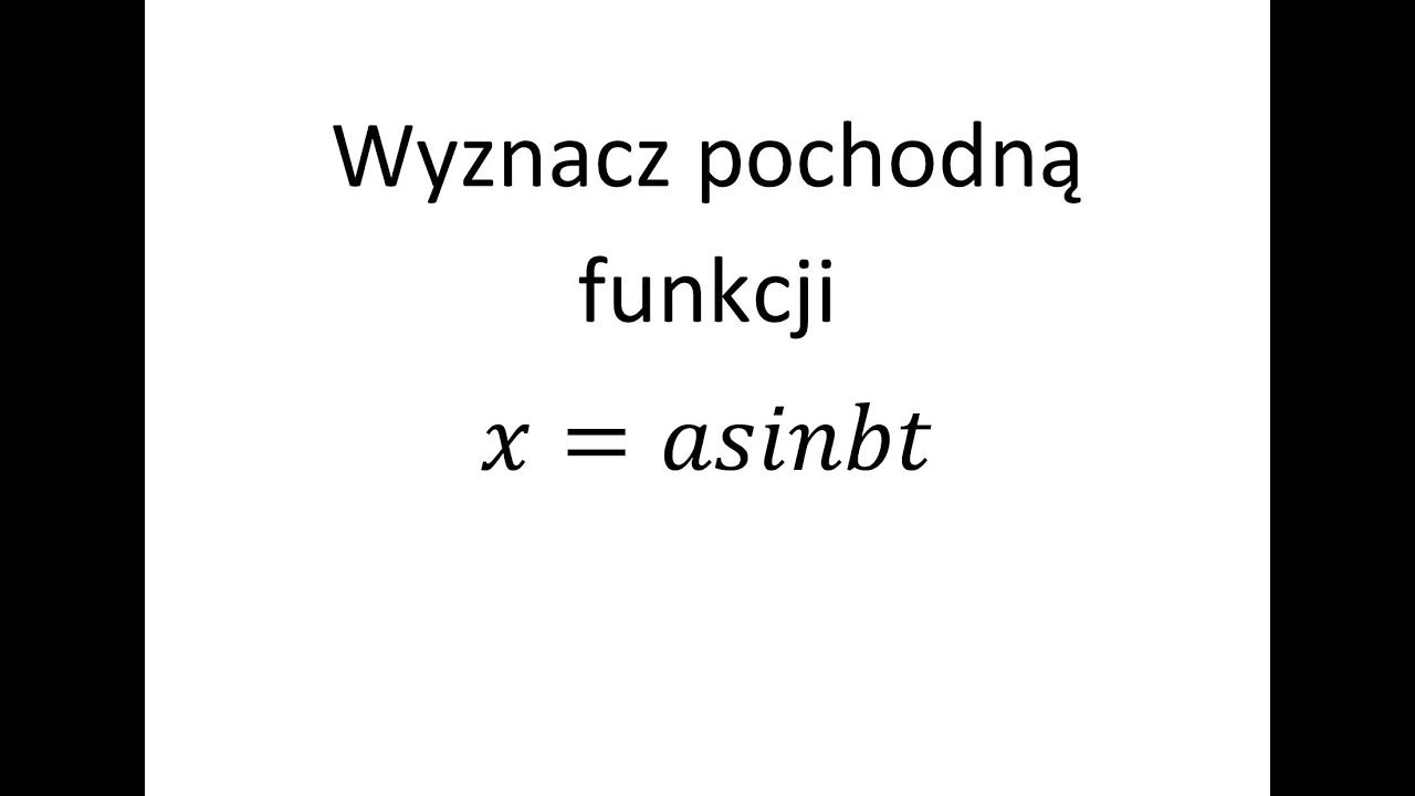 Pochodna funkcji jednej zmiennej cz.54 Krysicki Włodarski przykład 6.94 Pochodna złożona