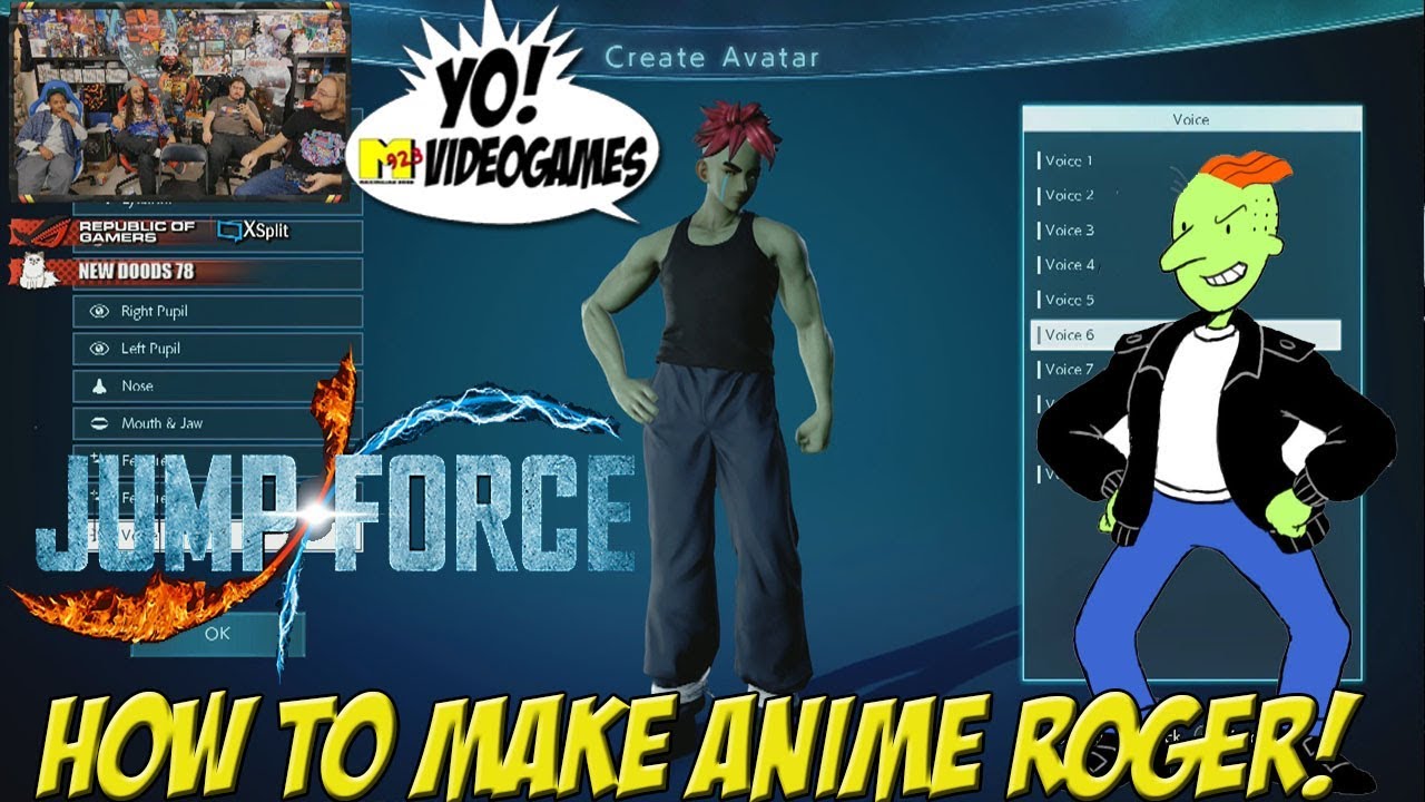 Jump Force Create-a-Character! How to Make an Anime Roger Klotz - YoVideogames