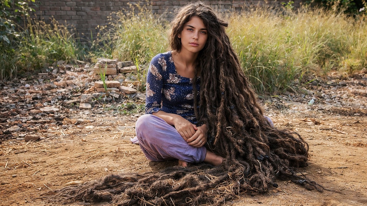 Hair 1.6 METERS LONG!!! Tragic Story  Homeless Woman’s  ASMR Haircut