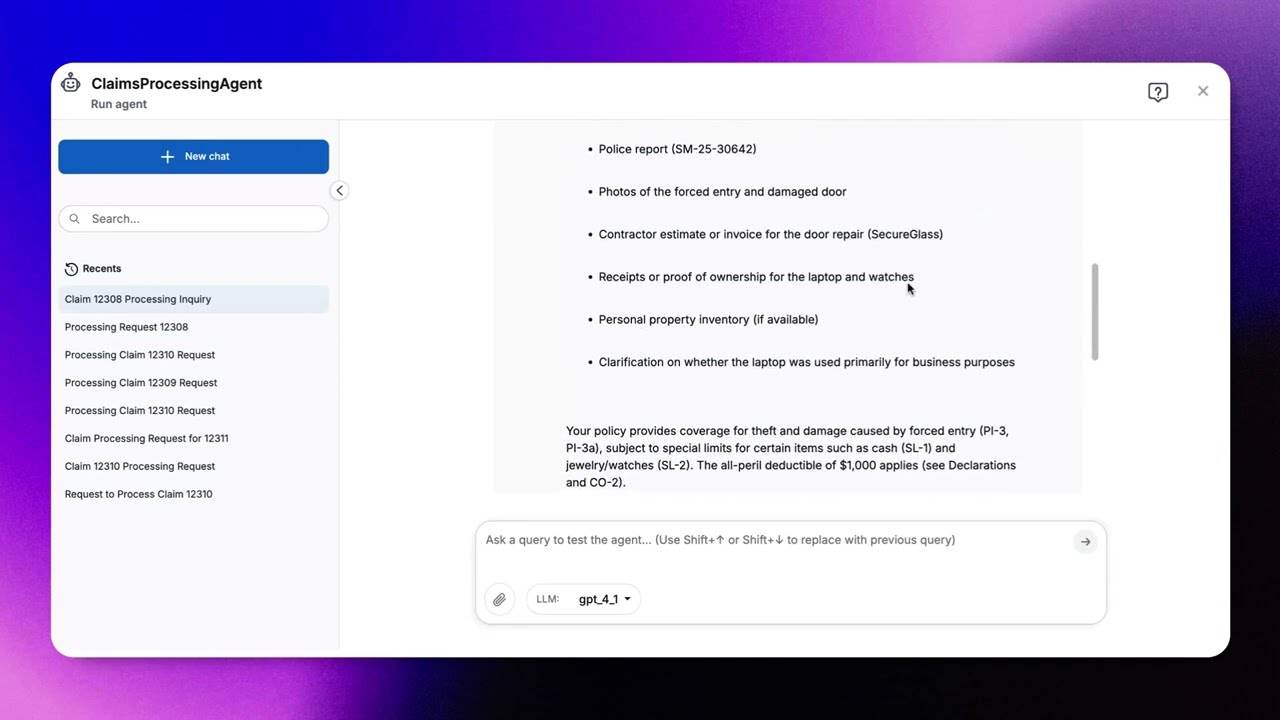 Efficient Claims Processing with Agentic AI: From Claim Intake to Resolution