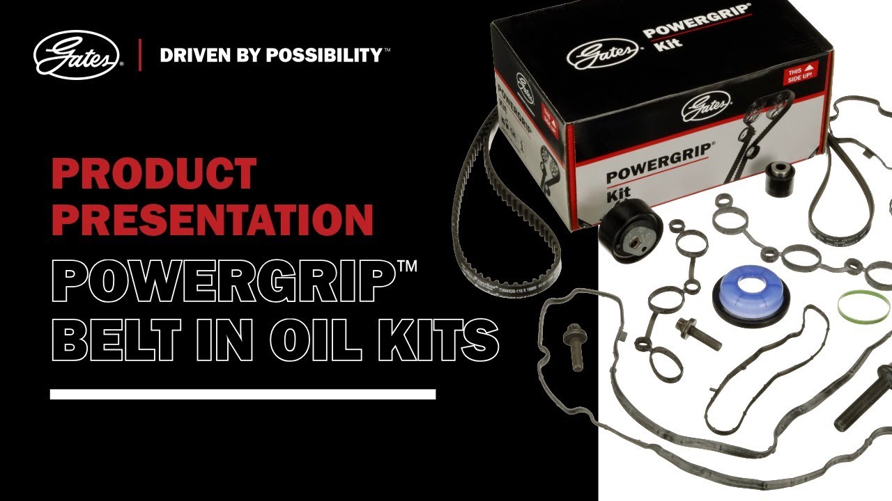 Gates PowerGrip&trade; Wet Timing Belt Kit: Complete & Confident Wet Belt System Maintenance