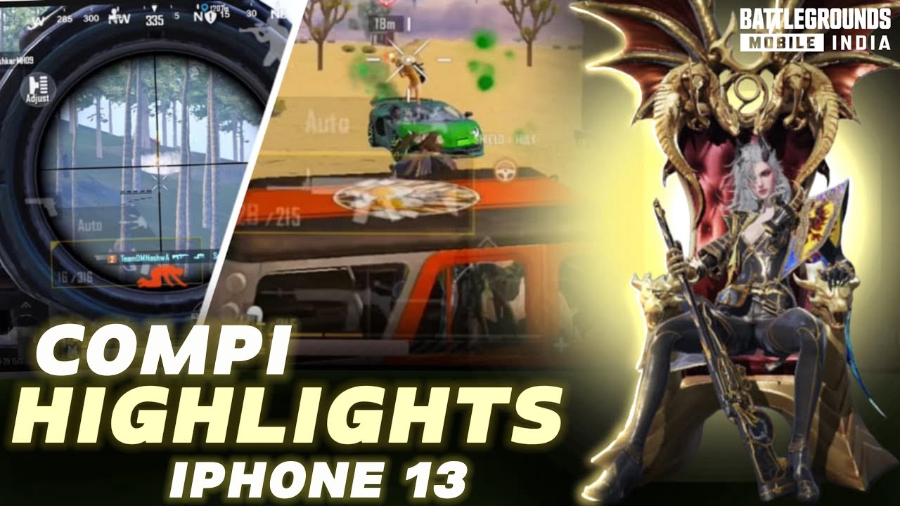 COMPI HIGHLIGHTS🔥| IPHONE 13 #bgmi #battlegroundsmobileindia #pubgmobile #pubg #viral #fyp #youtube 