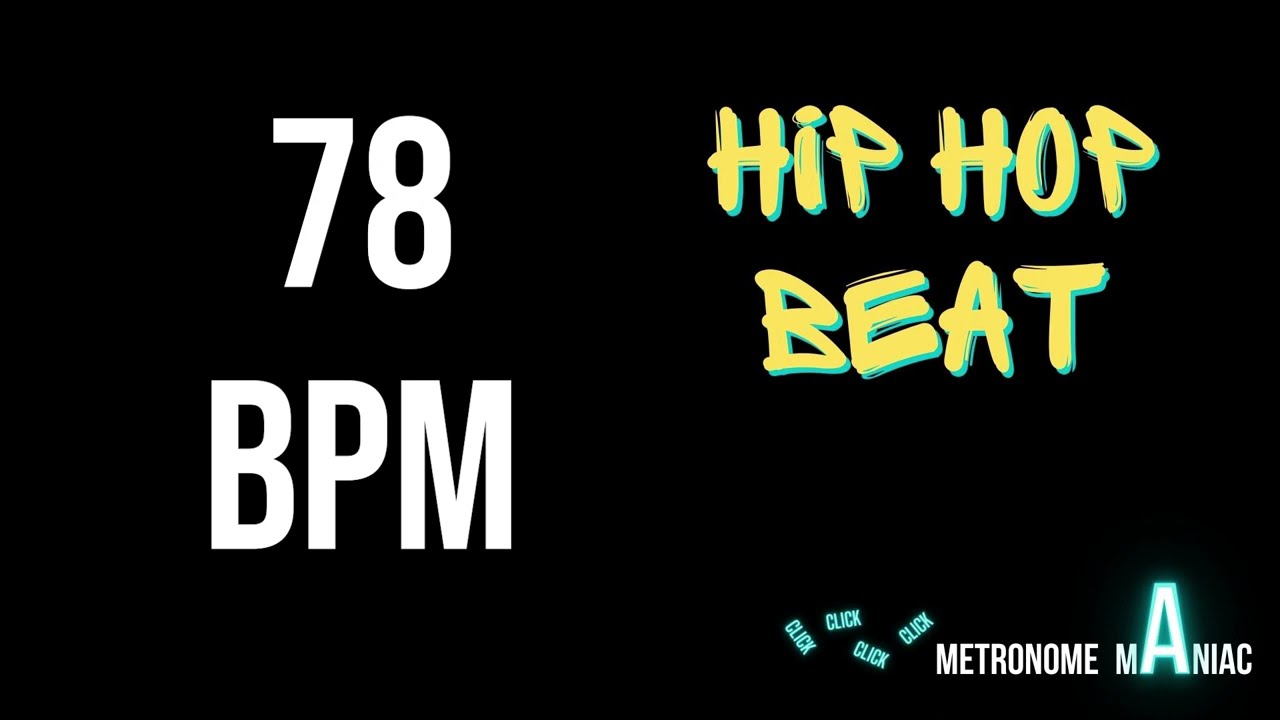 Drum loop - HIP HOP beat - 78 BPM