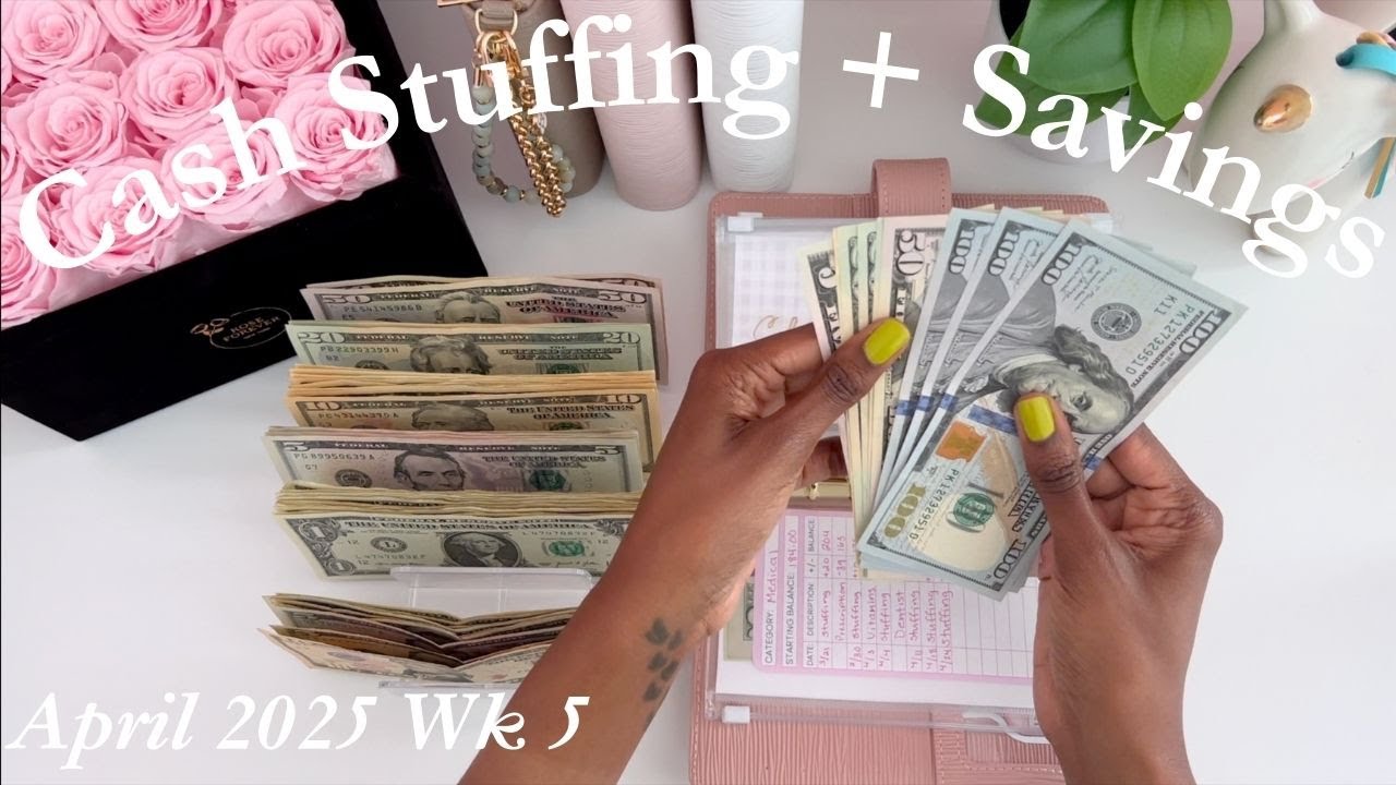 $545 | Cash Envelope Stuffing + Rose Forever New York | April 2025 | Single Mom