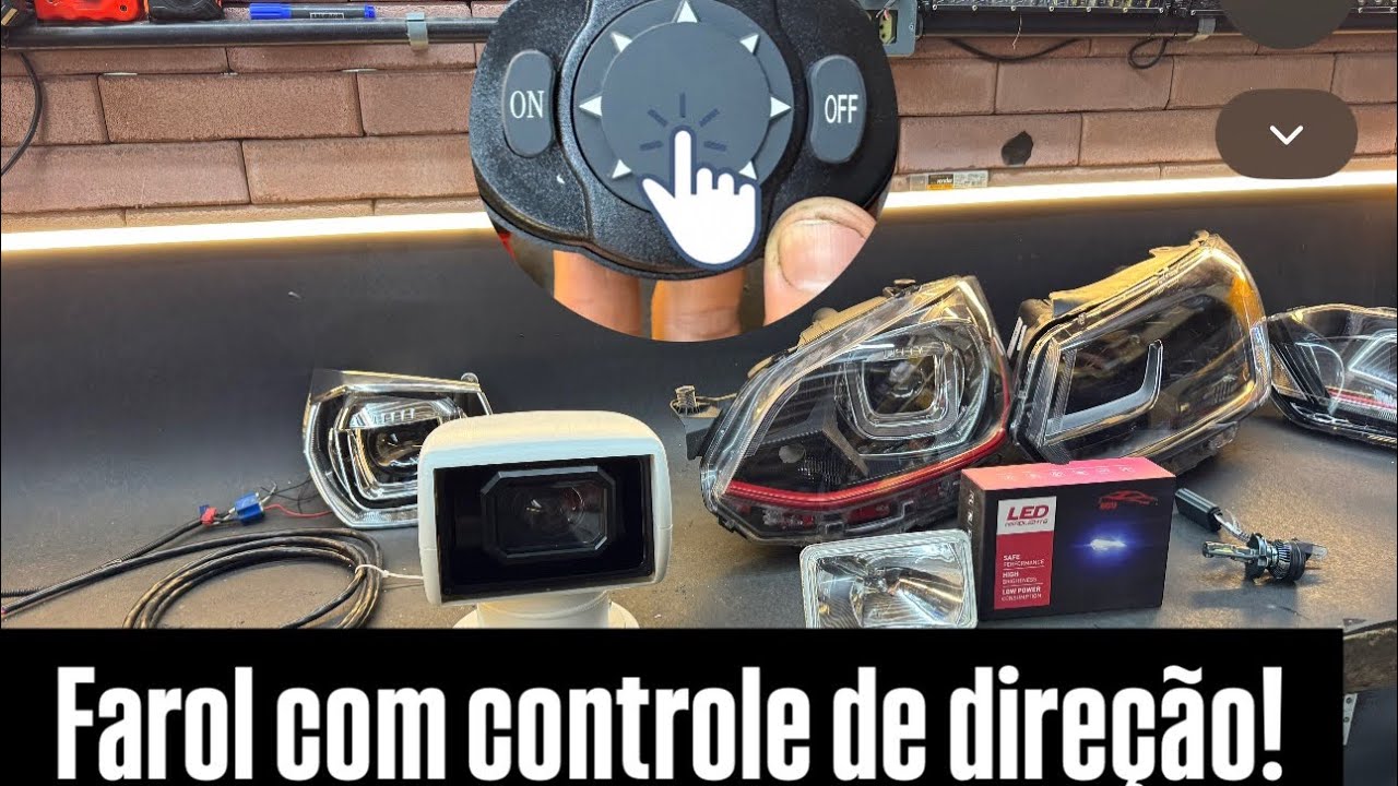 Farol barco direcional com controle 