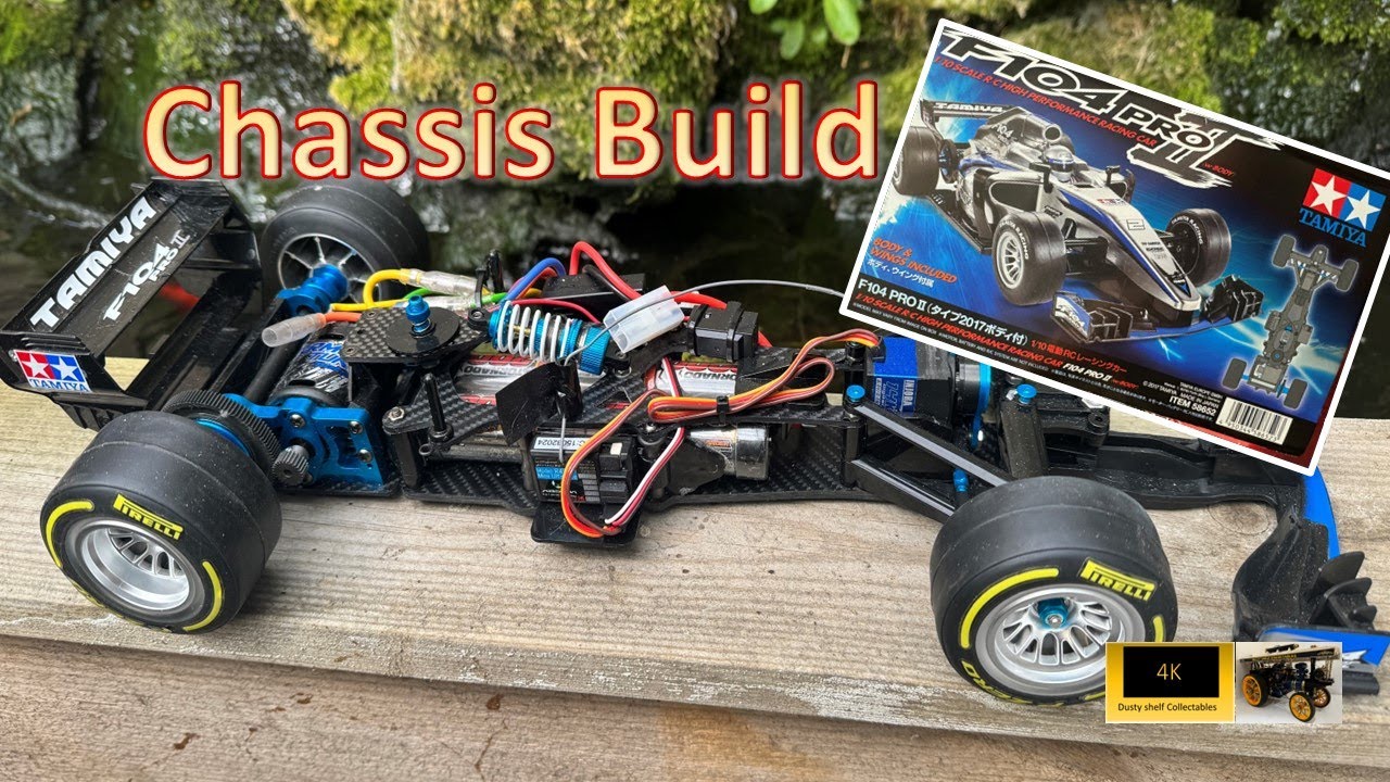 Tamiya F1 The F104 PRO II (2) Formula One Car  - Building the chassis with Hop ups.