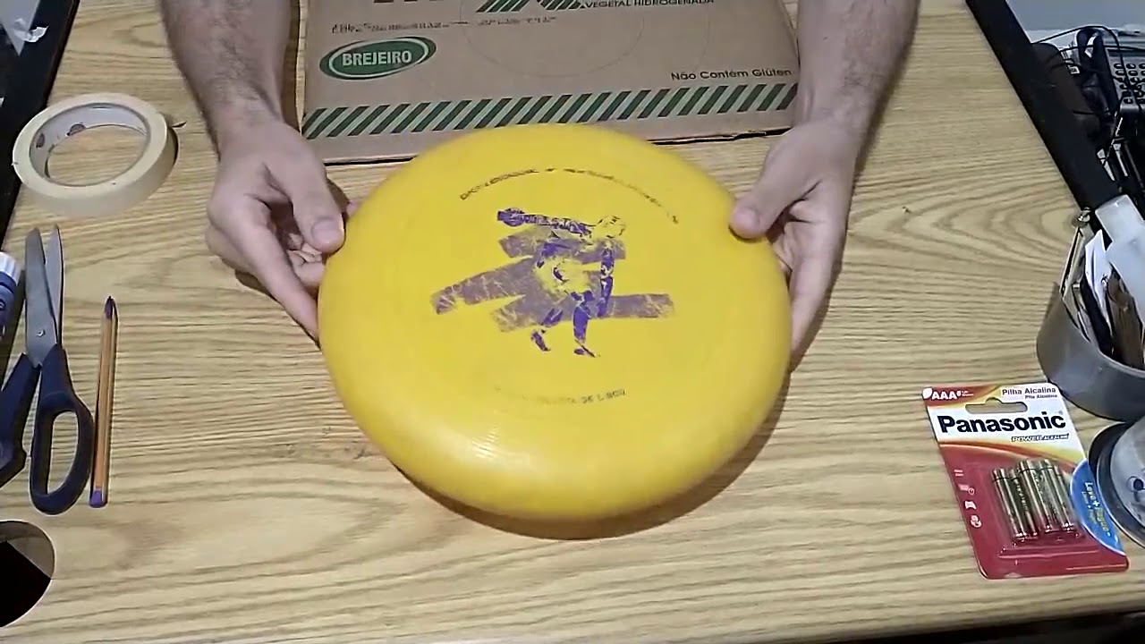 COMO FAZER UM FRISBEE ADAPTADO com materiais recicláveis🥏🥏🥏