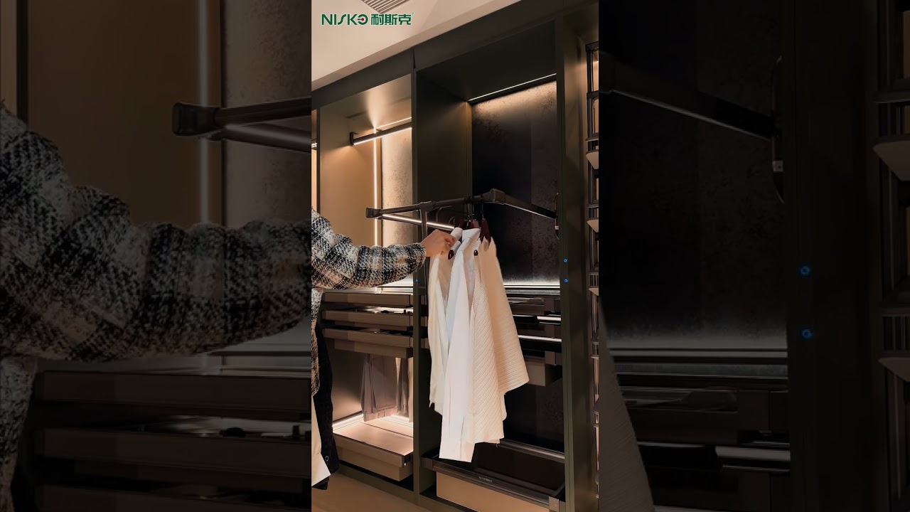 Effortless Elegance: Pull Down Clothes Rack &ndash; Elevate Your Closet Space with Ease!