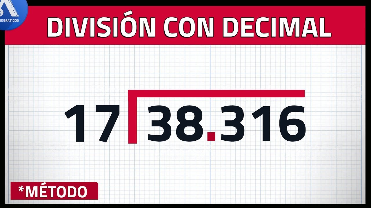 DIVISIÓN con PUNTO DECIMAL - Entre un NÚMERO ENTERO (Super fácil)