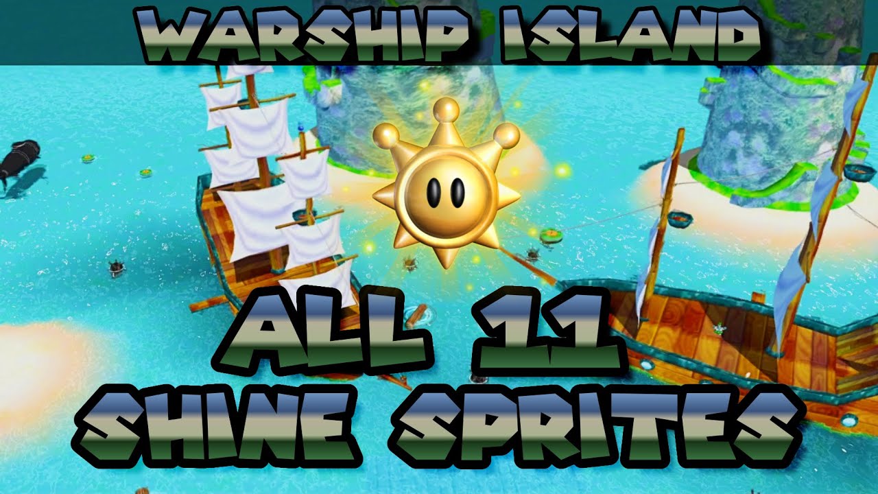 All Shine Sprites in Warship Island | Super Mario Eclipse