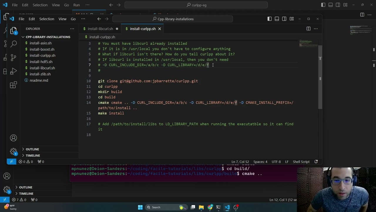 Getting started with libcurl and curlpp for http requests in C and C++